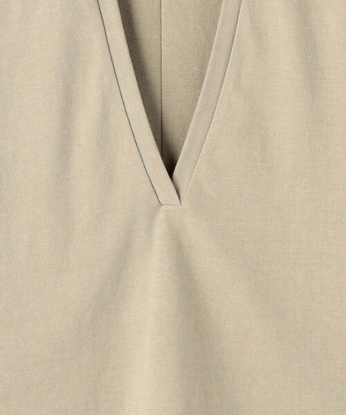 【BEIGE】<ASTRAET>コットンテンジク ディープVネックTシャツ ASTRAET（アストラット）の「＜ASTRAET＞コットンテンジク ディープV