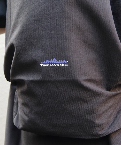 THOUSAND MILE（サウザンドマイル）の「THOUSAND MILE/サウザンドマイル　 Tシャツ＆ロングパンツ セットアップ+バッグ（3点セット）SHORT SLEEVE T-SHIRT & LONG PANTS SET　High Air Permeability（セットアップ・メンズ・ブラック/ベージュ・M/S/L）」の9枚目の写真