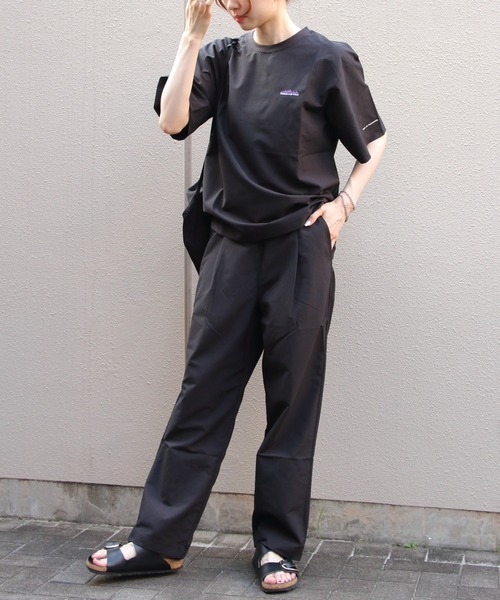 THOUSAND MILE（サウザンドマイル）の「THOUSAND MILE/サウザンドマイル　 Tシャツ＆ロングパンツ セットアップ+バッグ（3点セット）SHORT SLEEVE T-SHIRT & LONG PANTS SET　High Air Permeability（セットアップ・メンズ・ブラック/ベージュ・M/S/L）」の12枚目の写真