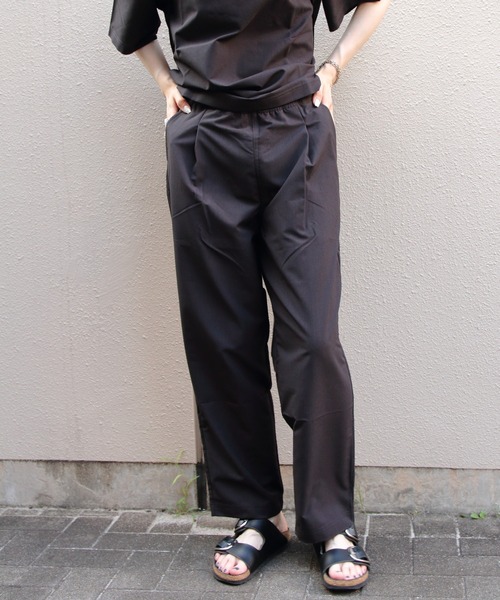 THOUSAND MILE（サウザンドマイル）の「THOUSAND MILE/サウザンドマイル　 Tシャツ＆ロングパンツ セットアップ+バッグ（3点セット）SHORT SLEEVE T-SHIRT & LONG PANTS SET　High Air Permeability（セットアップ・メンズ・ブラック/ベージュ・M/S/L）」の15枚目の写真