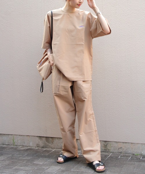 THOUSAND MILE（サウザンドマイル）の「THOUSAND MILE/サウザンドマイル　 Tシャツ＆ロングパンツ セットアップ+バッグ（3点セット）SHORT SLEEVE T-SHIRT & LONG PANTS SET　High Air Permeability（セットアップ・メンズ・ブラック/ベージュ・M/S/L）」の20枚目の写真