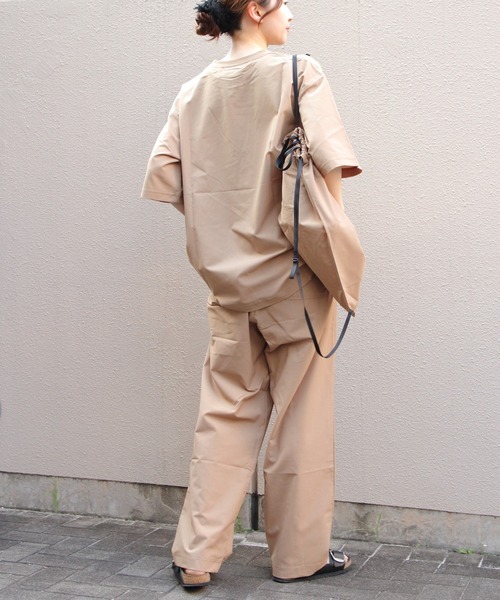 THOUSAND MILE（サウザンドマイル）の「THOUSAND MILE/サウザンドマイル　 Tシャツ＆ロングパンツ セットアップ+バッグ（3点セット）SHORT SLEEVE T-SHIRT & LONG PANTS SET　High Air Permeability（セットアップ・メンズ・ブラック/ベージュ・M/S/L）」の22枚目の写真