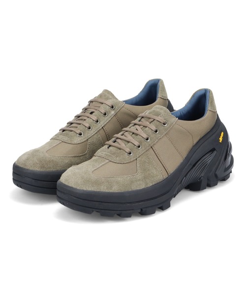 whoop-de-doo(フープディドゥ)の「VIBRAMソール ハイテク ジャーマントレーナー whoop-de-doo/フープディドゥ(スニーカー・メンズ・ホワイト/ダークベージュ/ブラック・40/41/42/43/44)」の3枚目の写真