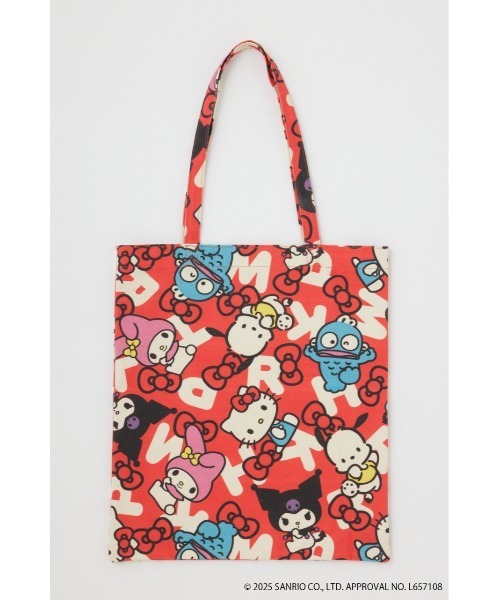 RODEO CROWNS WIDE BOWL（ロデオクラウンズワイドボウル）の「(サンリオキャラクターズ) トートバック（トートバッグ・レディース・レッド系その他/ホワイト系その他・FREE）」の3枚目の写真
