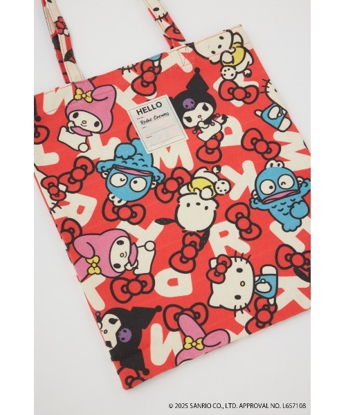 RODEO CROWNS WIDE BOWL（ロデオクラウンズワイドボウル）の「(サンリオキャラクターズ) トートバック（トートバッグ・レディース・レッド系その他/ホワイト系その他・FREE）」の4枚目の写真