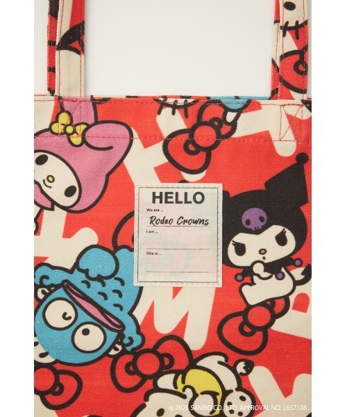 RODEO CROWNS WIDE BOWL（ロデオクラウンズワイドボウル）の「(サンリオキャラクターズ) トートバック（トートバッグ・レディース・レッド系その他/ホワイト系その他・FREE）」の5枚目の写真