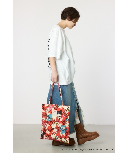 RODEO CROWNS WIDE BOWL（ロデオクラウンズワイドボウル）の「(サンリオキャラクターズ) トートバック（トートバッグ・レディース・レッド系その他/ホワイト系その他・FREE）」の8枚目の写真