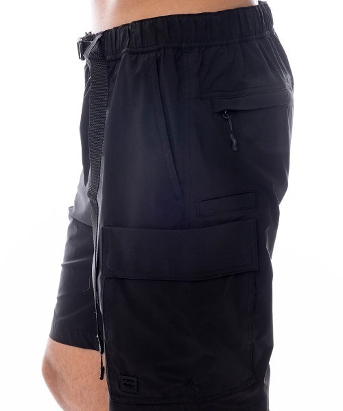 BILLABONG(ビラボン)の「BILLABONG メンズ 【A/DIV.】 UTILITY SHORTS ショートパンツ 【2025年春夏モデル】/ビラボンウェビングベルトストレッチ速乾撥水軽量ナイロンカーゴショートパンツ(カーゴパンツ・メンズ・ブラック/ライトベージュ・X-LARGE/LARGE/MEDIUM)」の7枚目の写真