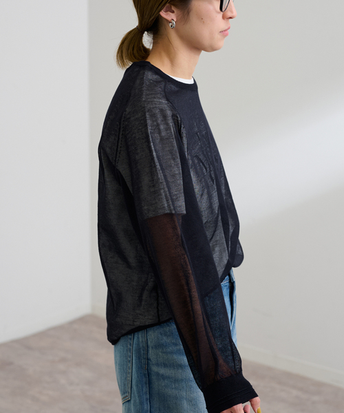 FRAMeWORK・フレームワーク ラミーMIXニットロンT FRAMeWORK｜ラミーMIXニットロンT | Rakuten Fashion(楽天
