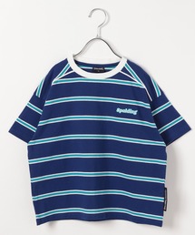 SPALDING（スポルディング）の「【SPALDING(スポルディング)】別注ボーダーTシャツ(KIDS)（Tシャツ/カットソー）」