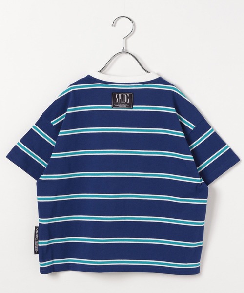 SPALDING(スポルディング)の「【SPALDING(スポルディング)】別注ボーダーTシャツ(KIDS)(Tシャツ/カットソー・キッズ・ブルー/オフホワイト・140cm/130cm/120cm/110cm/150cm)」の20枚目の写真