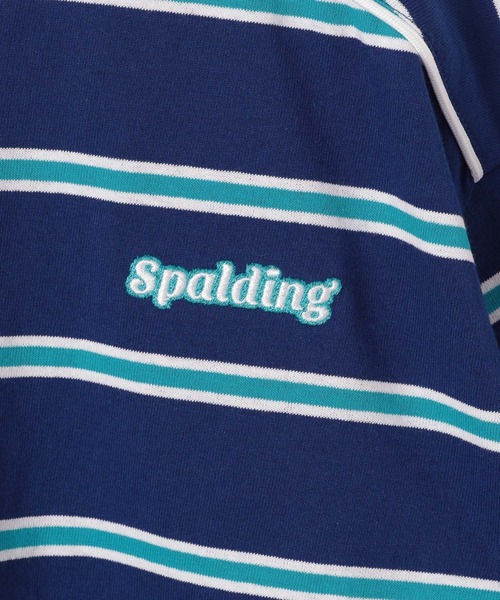 SPALDING(スポルディング)の「【SPALDING(スポルディング)】別注ボーダーTシャツ(KIDS)(Tシャツ/カットソー・キッズ・ブルー/オフホワイト・140cm/130cm/120cm/110cm/150cm)」の19枚目の写真