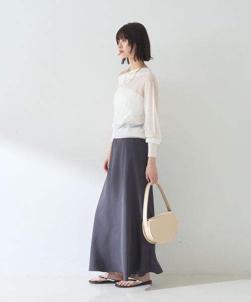 Rouge vif(ルージュヴィフ)の「オフショルシアーニットプルオーバー(ニット/セーター・レディース・ベージュ/ブラック/オフホワイト・フリー)」の16枚目の写真