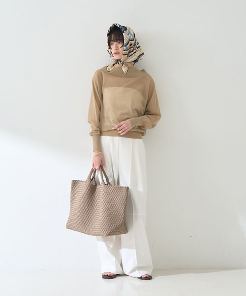 Rouge vif(ルージュヴィフ)の「オフショルシアーニットプルオーバー(ニット/セーター・レディース・ベージュ/ブラック/オフホワイト・フリー)」の22枚目の写真