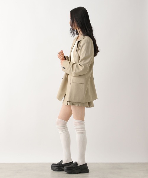 Heather（ヘザー）の「【POLO BCS(ポロ・ビーシーエス)】サイドデザインミニスカート　309142（スカート・レディース・ベージュ/グレー・FREE）」の12枚目の写真