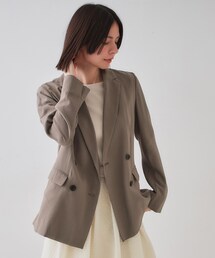 新品未使用　現行品　オペークドットクリップ　春夏ダブルブレストジャケット ◇ガンクラブチェック ダブルブレストジャケット（テーラード