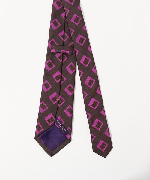 Seaward＆stearn（シーワードスターン）の「Seaward & Stearn シルクジャガード ネクタイ（ネクタイ・メンズ・ブラウン系その他/ブルー系その他2・FREE）」の4枚目の写真