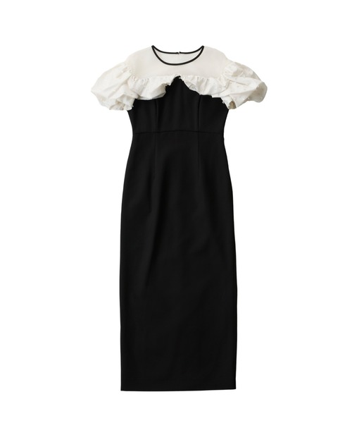 ANDRESD(アンドレスド)の「リボンマシュマロドレス / ribbon mashmallow dress(ドレス・レディース・ブラック/ベージュ/チャコール・M/L/S)」の4枚目の写真