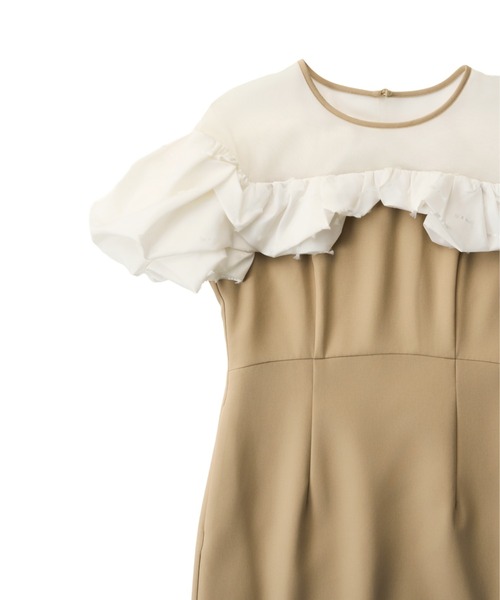 ANDRESD(アンドレスド)の「リボンマシュマロドレス / ribbon mashmallow dress(ドレス・レディース・ブラック/ベージュ/チャコール・M/L/S)」の7枚目の写真