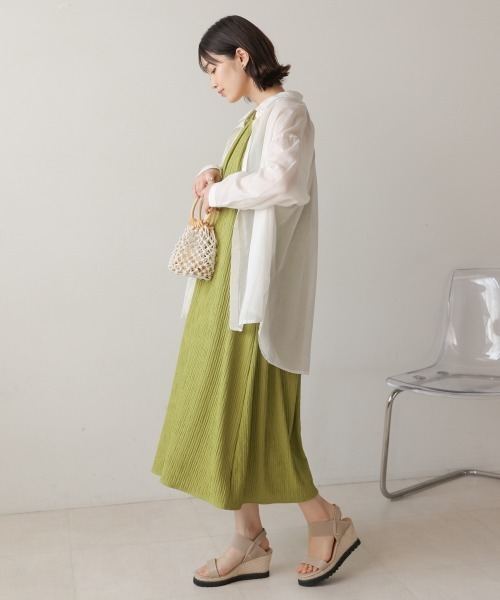 Bou Jeloud（ブージュルード）の「ボイルシンプルシャツ（シャツ/ブラウス・レディース・ブラック/オフホワイト/ラベンダー/ピンク・38）」の18枚目の写真