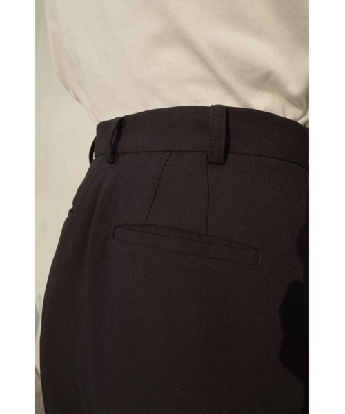 LOVE POMME POMME(ラブポムポム)の「Fine Center Press Wide Pants(スラックス・レディース・カーキ/ブラック・FREE)」の6枚目の写真
