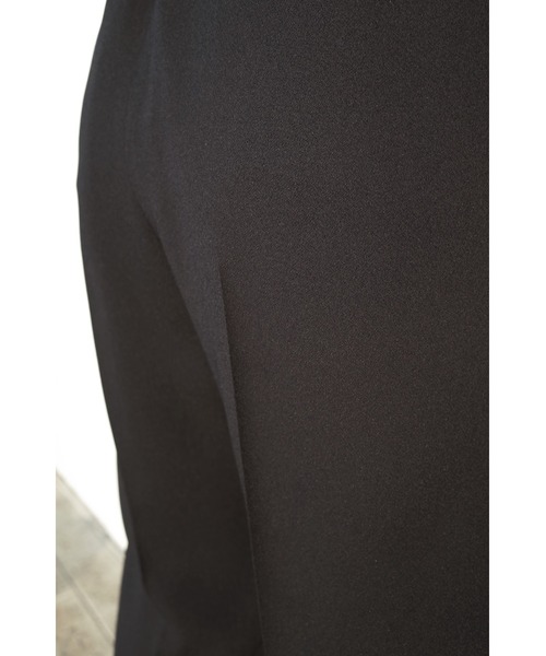 LOVE POMME POMME(ラブポムポム)の「Fine Center Press Wide Pants(スラックス・レディース・カーキ/ブラック・FREE)」の7枚目の写真