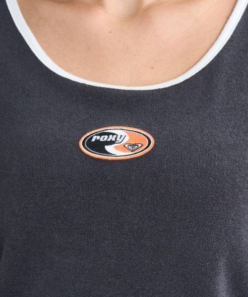 ROXY（ロキシー）の「FUN & ALIVE PILE TAN /ロキシーショート丈(短丈)パイピングタンクトップ（タンクトップ・レディース・ブラック/ブルー/グレー/ホワイト・SMALL/MEDIUM/LARGE）」の13枚目の写真