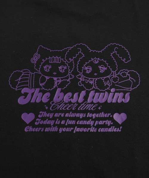 URBAN CHERRY(アーバンチェリー)の「【MELTY BUNNY/メルティバニー】バックロゴプリントTシャツワンピース(ワンピース・キッズ・ホワイト/ブラック/ピンク・S/M/XS)」の8枚目の写真