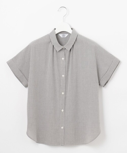 J.PRESS(ジェイプレス)の「【洗える】SHEER ギンガム シャツ ブラウス(シャツ/ブラウス・レディース・ホワイト系3/ピーコックグリーン系3・9/11)」の13枚目の写真