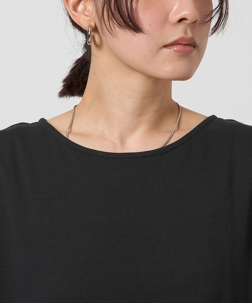 green label relaxing（グリーンレーベルリラクシング）の「【WEB限定】＜at ease＞ノースリーブ タック カットソー ワンピース（ワンピース・レディース・ダークブラウン/ブラック/ケリーグリーン・FREE）」の21枚目の写真