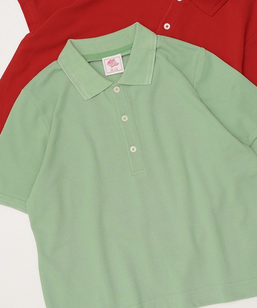 JEMORGAN(ジェーイーモーガン)の「【JEMORGAN / ジェーイーモーガン】ライン入りカノコMINIポロシャツ/POLO(ポロシャツ・レディース・ネイビー/イエロー/ホワイト/グリーン系/チャコール/レッド系/ブラック・FREE)」の4枚目の写真