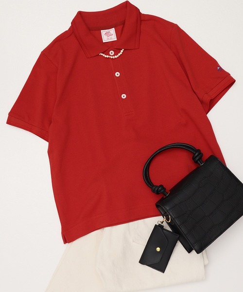 JEMORGAN(ジェーイーモーガン)の「【JEMORGAN / ジェーイーモーガン】ライン入りカノコMINIポロシャツ/POLO(ポロシャツ・レディース・ネイビー/イエロー/ホワイト/グリーン系/チャコール/レッド系/ブラック・FREE)」の7枚目の写真