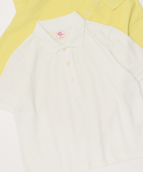 JEMORGAN(ジェーイーモーガン)の「【JEMORGAN / ジェーイーモーガン】ライン入りカノコMINIポロシャツ/POLO(ポロシャツ・レディース・ネイビー/イエロー/ホワイト/グリーン系/チャコール/レッド系/ブラック・FREE)」の1枚目の写真