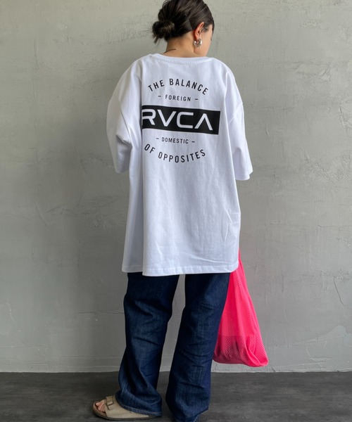 RVCA/ルーカ] ブランドロゴ バックプリント ショートスリーブT