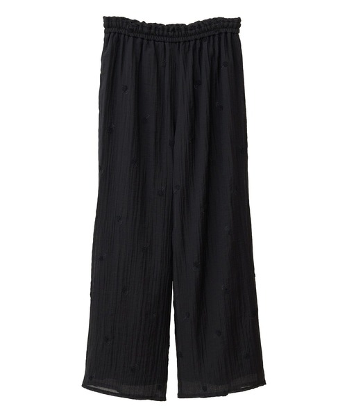 earth music&ecology(アースミュージックアンドエコロジー)の「3Dフラワーパンツ(その他パンツ・レディース・オフホワイト/ブラック・FREE)」の11枚目の写真