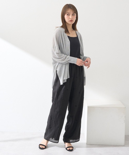 earth music&ecology(アースミュージックアンドエコロジー)の「3Dフラワーパンツ(その他パンツ・レディース・オフホワイト/ブラック・FREE)」の14枚目の写真