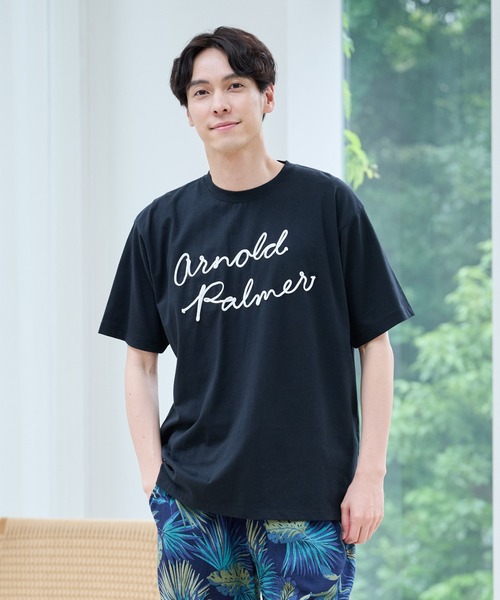 Arnold Palmer（アーノルドパーマー）の「シェア アソート グラフィック Tシャツ（Tシャツ/カットソー・レディース・ホワイト系1/ホワイト系2/ブラック/スモークピンク/グレイッシュベージュ/チャコールグレー/ベージュ/グリーン・XS/S/M/L/LL）」の4枚目の写真