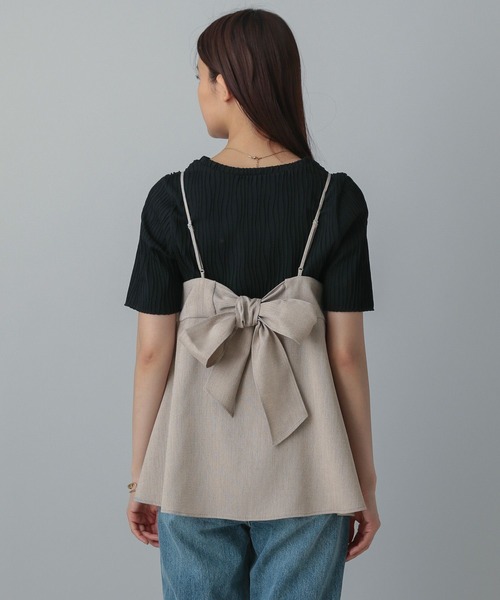 GLOBAL WORK（グローバルワーク）の「MATINEE LINE/リネンライクビスチェ/495655（キャミソール・レディース・ブラウン/アイボリー/ブラック・MEDIUM/LARGE）」の22枚目の写真