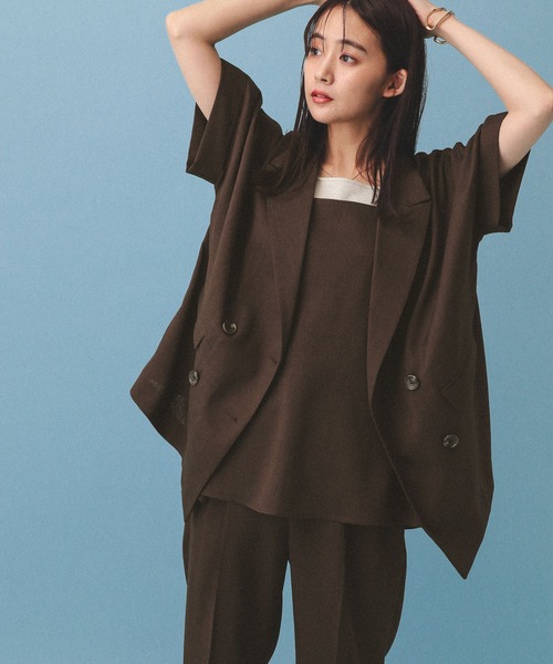 GLOBAL WORK（グローバルワーク）の「MATINEE LINE/リネンライクビスチェ/495655（キャミソール・レディース・ブラウン/アイボリー/ブラック・MEDIUM/LARGE）」の7枚目の写真