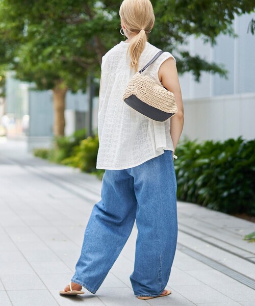 coen(コーエン)の「【Lipa別注】 刺繍タックコットンフレンチブラウス(シャツ/ブラウス・レディース・オフホワイト/ブラック/オレンジ・M/L)」の13枚目の写真
