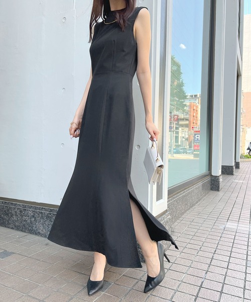 Futier land(フューティアランド)の「ハイネックマーメイドワンピース(ワンピース・レディース・ブラウン/ブラック/ブルー・MEDIUM/LARGE)」の7枚目の写真