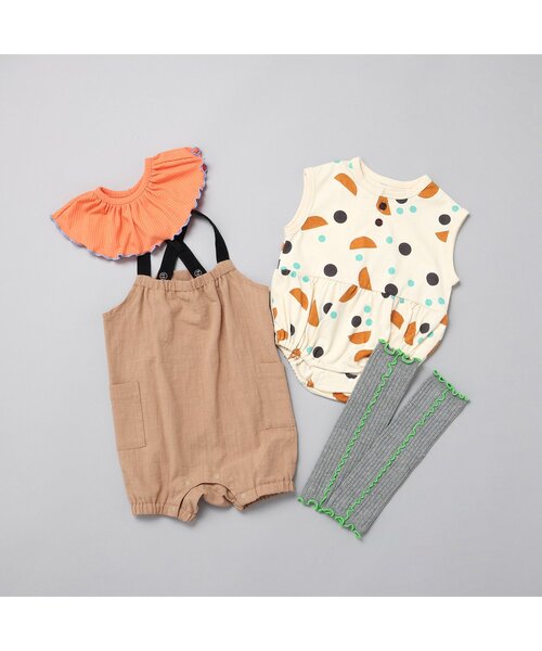 BREEZE(ブリーズ)の「【Bpop】メロウリブスタイ(スタイ/よだれかけ・キッズ・オレンジ/アイボリー/グレー・90)」の5枚目の写真