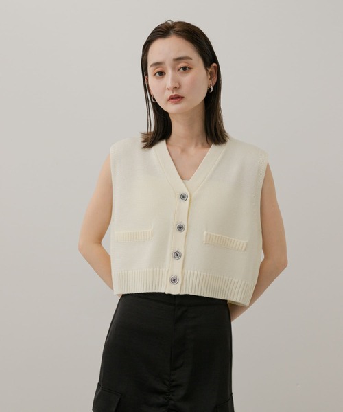 GATHER OFFSHOULDER ニットトップス GATHER OFFSHOULDER ニットトップス