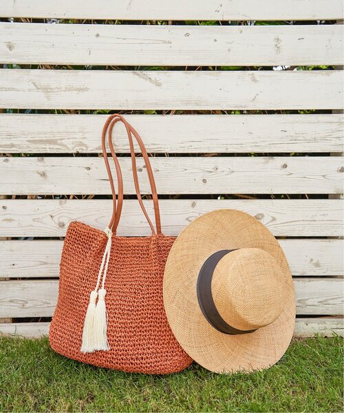 LBC（エルビーシー）の「タッセルペーパートート（トートバッグ・レディース・オレンジ/ベージュ/グレー・FREE）」の22枚目の写真