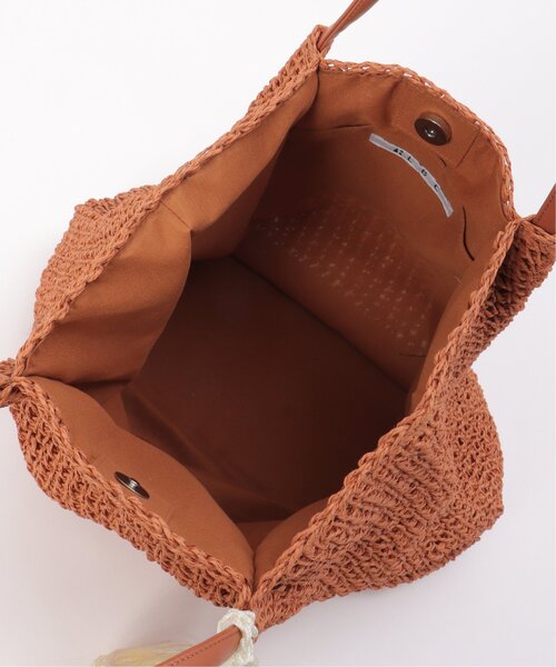 LBC（エルビーシー）の「タッセルペーパートート（トートバッグ・レディース・オレンジ/ベージュ/グレー・FREE）」の14枚目の写真