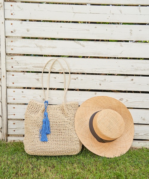 LBC（エルビーシー）の「タッセルペーパートート（トートバッグ・レディース・オレンジ/ベージュ/グレー・FREE）」の20枚目の写真