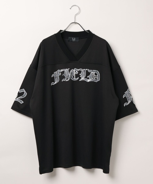 3.3 Field Trip (3.3フィールドトリップ)の「3.3 Field Trip/ゴシックメッシュプルオーバー(Tシャツ/カットソー・メンズ・ネイビー/ブラック・MEDIUM/LARGE)」の5枚目の写真