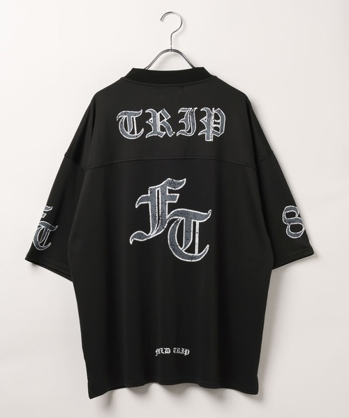 3.3 Field Trip (3.3フィールドトリップ)の「3.3 Field Trip/ゴシックメッシュプルオーバー(Tシャツ/カットソー・メンズ・ネイビー/ブラック・MEDIUM/LARGE)」の6枚目の写真