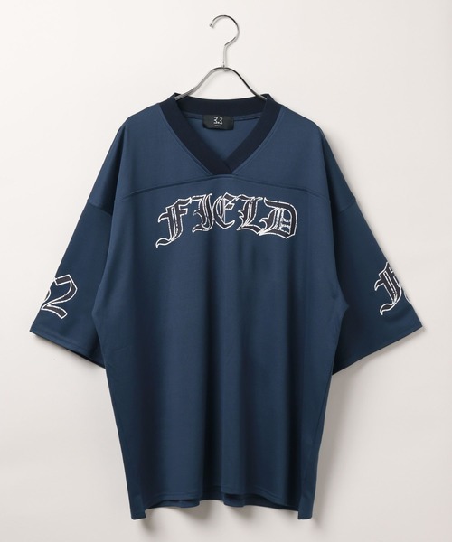 3.3 Field Trip (3.3フィールドトリップ)の「3.3 Field Trip/ゴシックメッシュプルオーバー(Tシャツ/カットソー・メンズ・ネイビー/ブラック・MEDIUM/LARGE)」の7枚目の写真