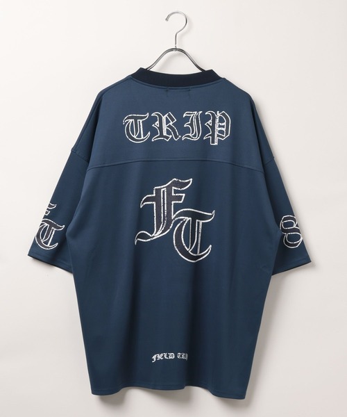 3.3 Field Trip (3.3フィールドトリップ)の「3.3 Field Trip/ゴシックメッシュプルオーバー(Tシャツ/カットソー・メンズ・ネイビー/ブラック・MEDIUM/LARGE)」の8枚目の写真